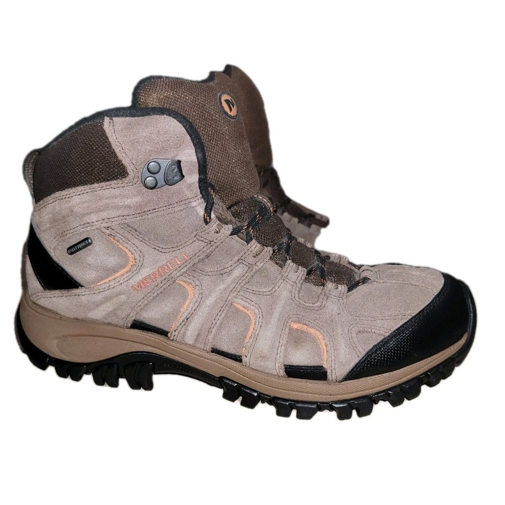 Merrell Phoenix 2 Mid Men Waterproof Hiking Boots Brown Size 10.5 Trail Shoes